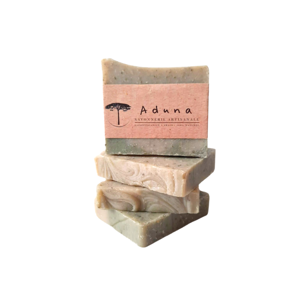 savon au combo et à l'argile verte