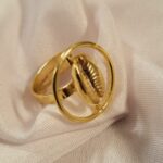 bague cauris ronde