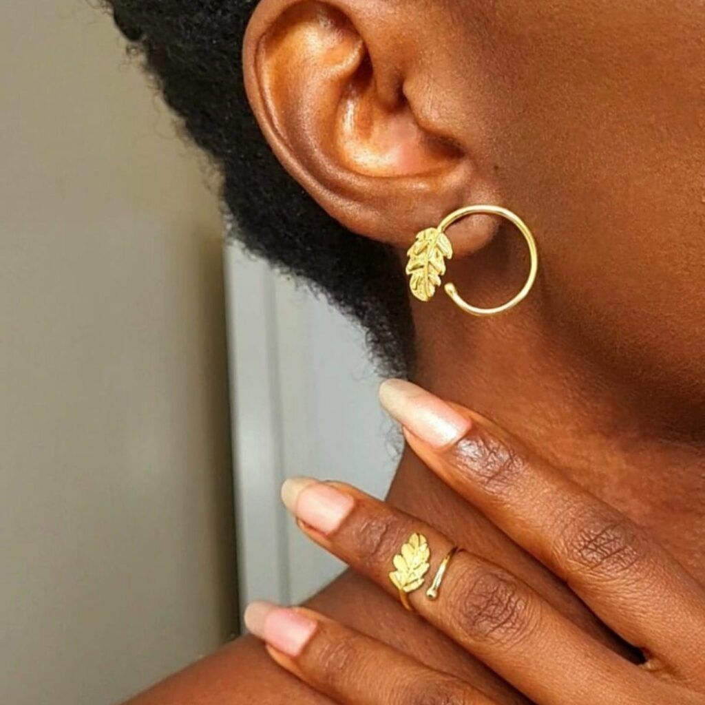 Boucles d’oreilles Mint bronze Abarings