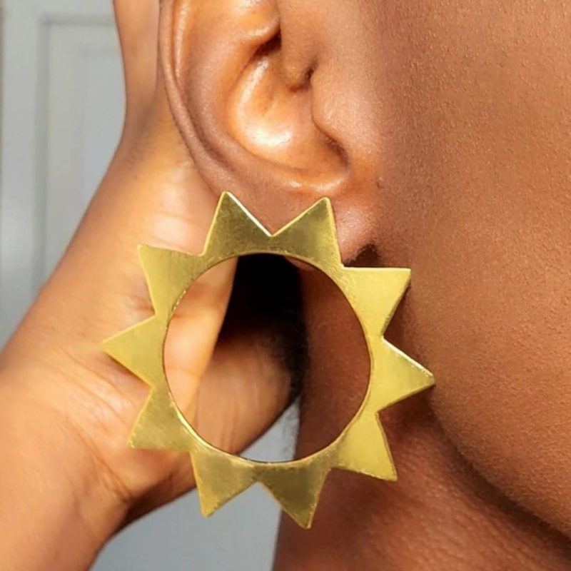boucles d'oreilles Crown mini bronze Abarings