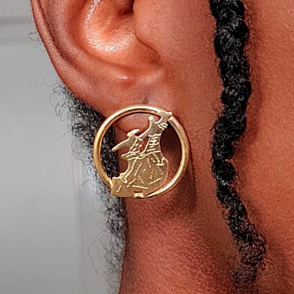 boucles d’oreilles Renaissance ronde