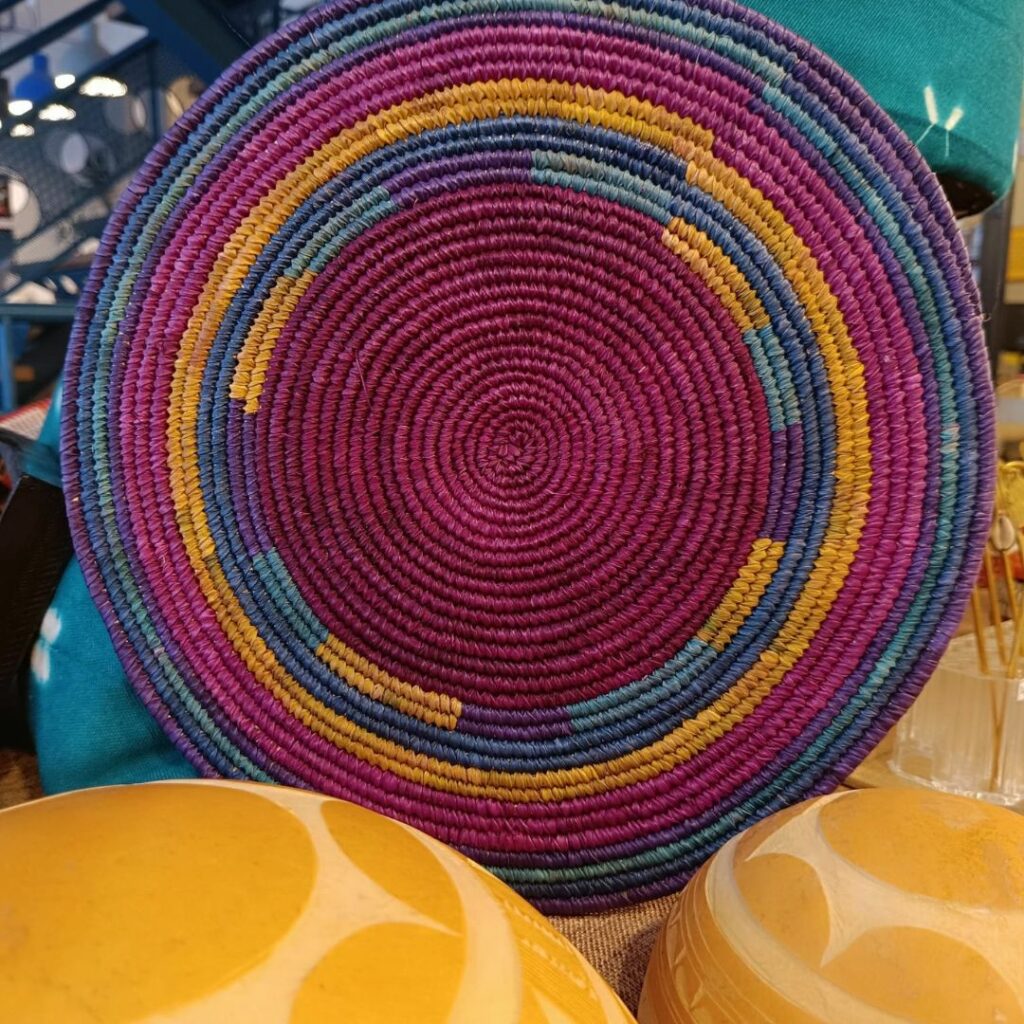 tressage multicolore du Bénin